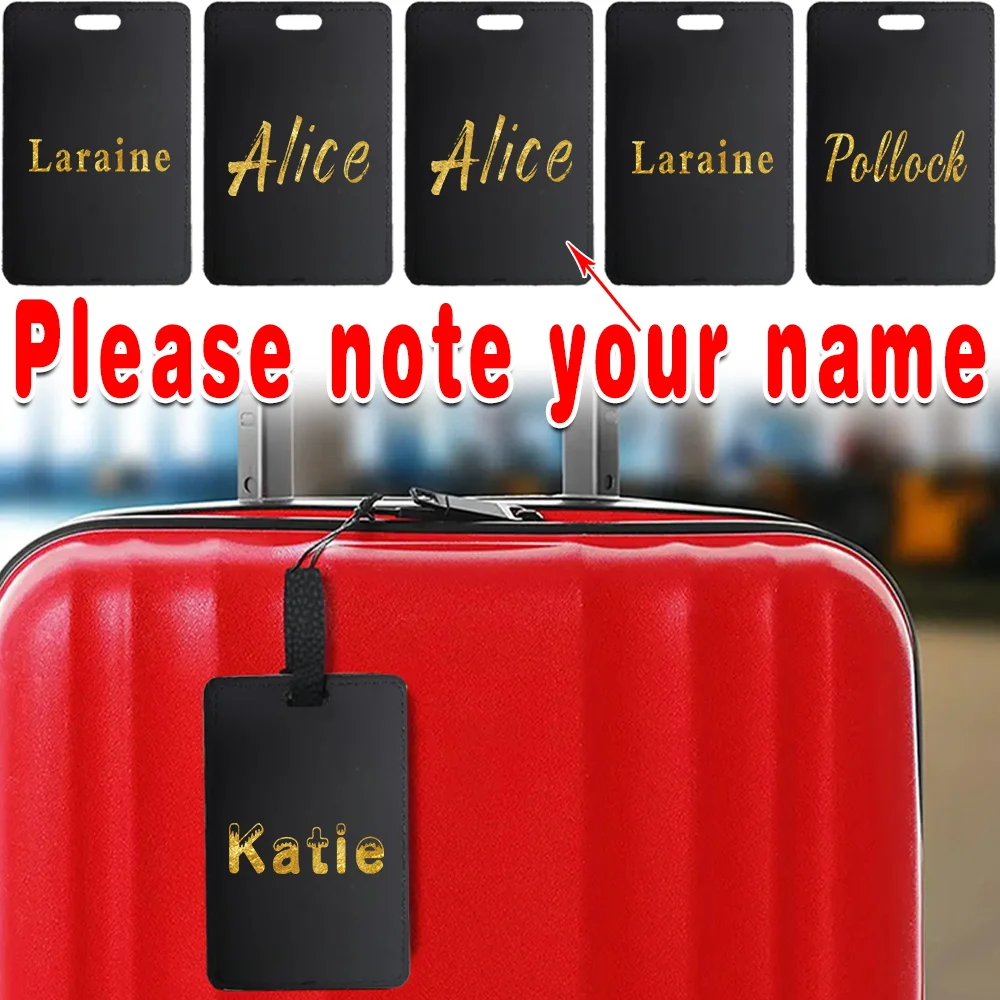 Travel Accessories Name - 사용자 정의 이름 가죽 수하물 수하물