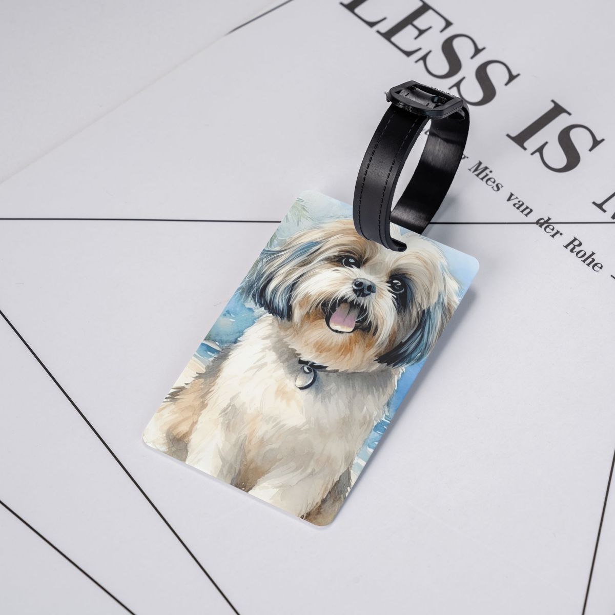 Travel Accessories Name - Shih Tzu On The Beach 수하물