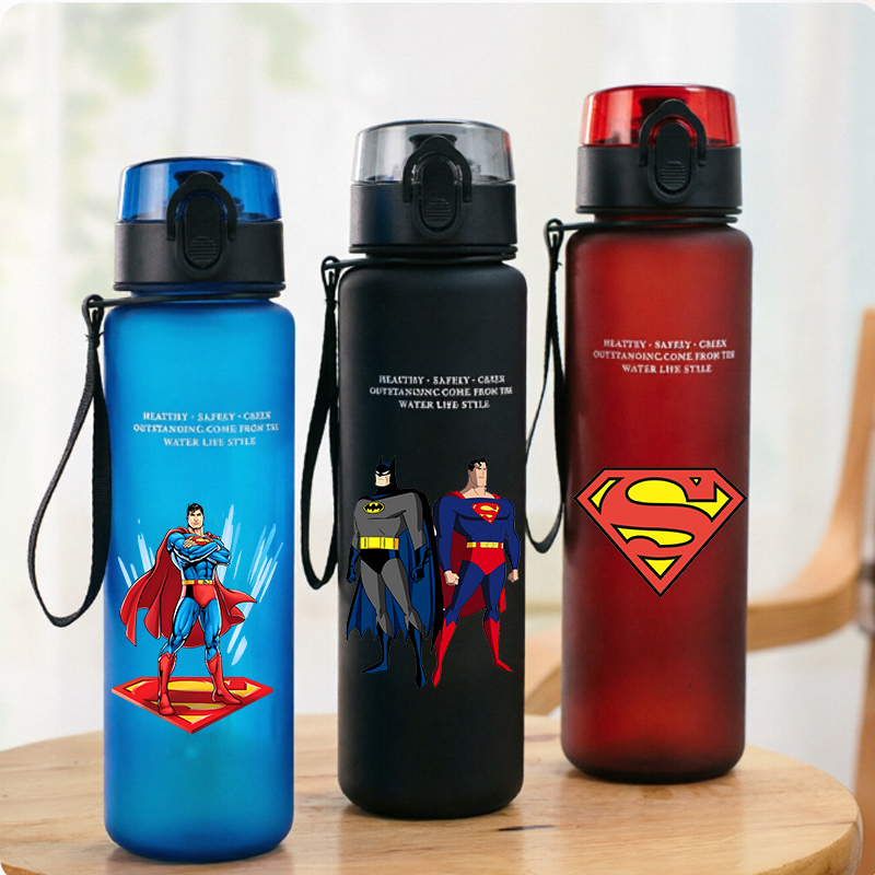 Travel Accessories Bottles - 650ml 슈퍼맨 스포츠 물병 여성 남성