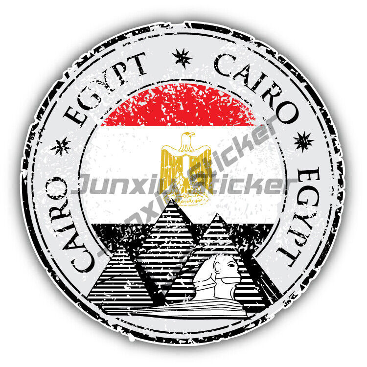 Travel Accessories Egypt - 알렉산드라 카이로 이집트 라운드 플래그 스탬프