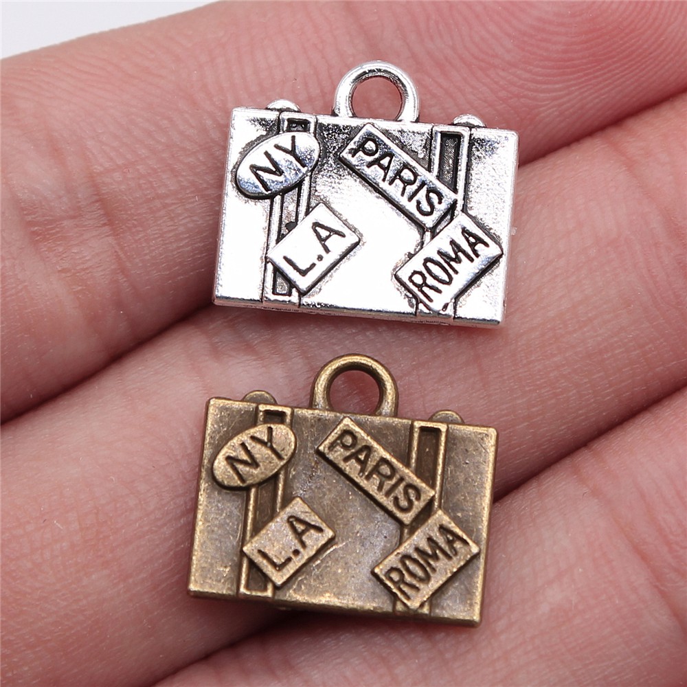 Travel Accessories New York - WYSIWYG 5pcs 15x16mm 매력 여행 가방