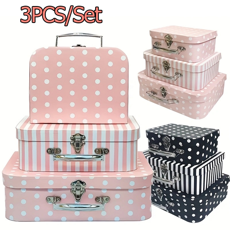 Travel Accessories Gift Set - 3pcs 빈티지 스타일 골판지 상자 선물