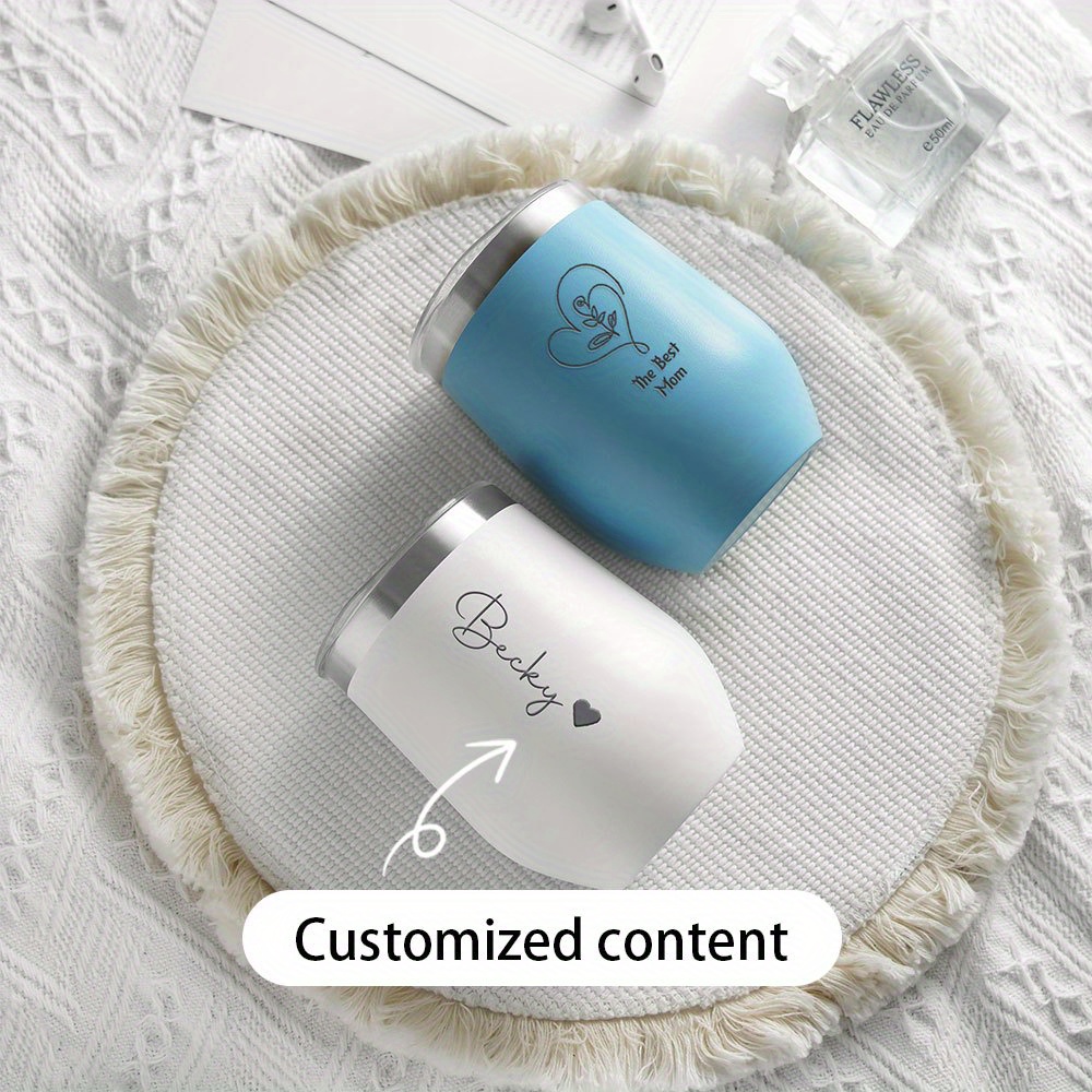맞춤 이름 하트 스테인리스 스틸 와인 텀블러, 개인 맞 - Travel Accessories Bottles 리뷰 및 가격