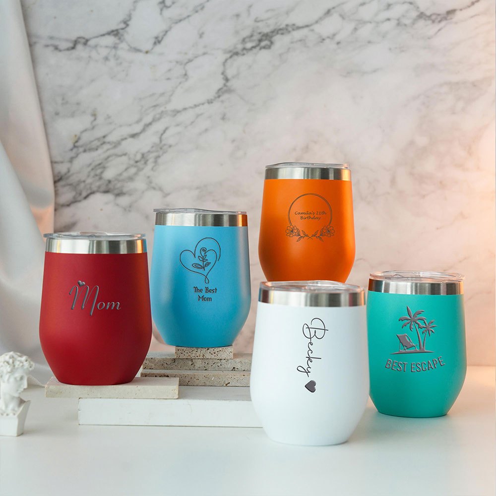 맞춤 이름 하트 스테인리스 스틸 와인 텀블러, 개인 맞 - Travel Accessories Bottles 리뷰 및 가격