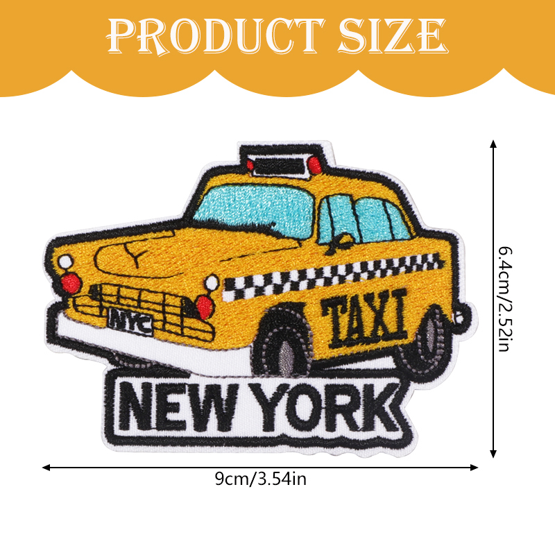 뉴욕 택시 여행 자수 패치, 뉴욕 시티 사인 배지, D - Travel Accessories New York 리뷰 및 가격