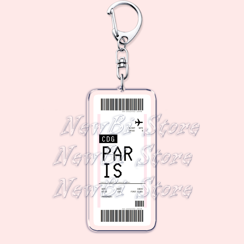 비행기 티켓 탑승권 키 체인 보스턴 파리 도쿄 뉴욕 액 - Travel Accessories New York 리뷰 및 가격