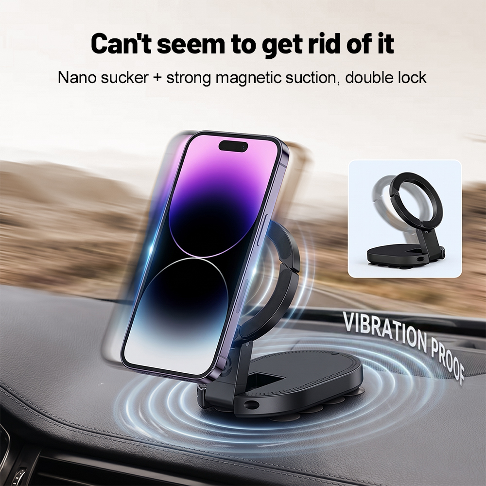 360 °   회전식 3-in-1 흡착식 자석 휴대폰  - Travel Accessories Car 리뷰 및 가격