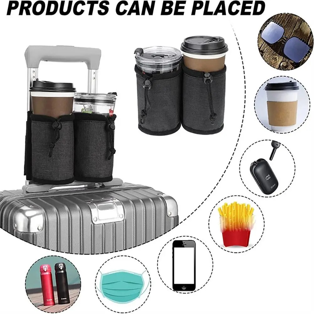 새로운 러기지 핸들 물병 홀더 가방, 듀얼 컵 보관 파 - Travel Accessories Bottles 리뷰 및 가격