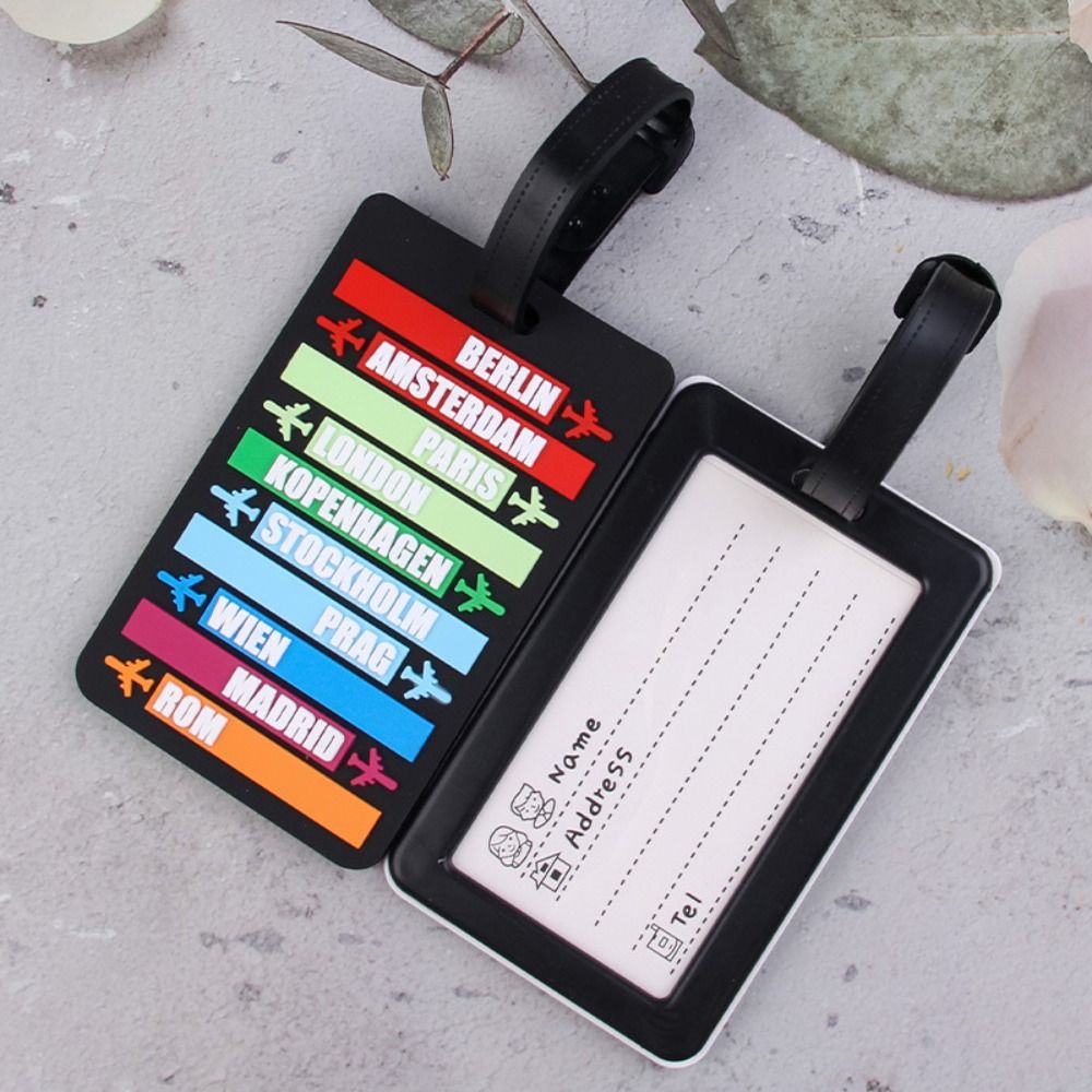 여행용 여행 가방 수하물 태그, PVC 글자 주소, 거 - Travel Accessories Name 리뷰 및 가격