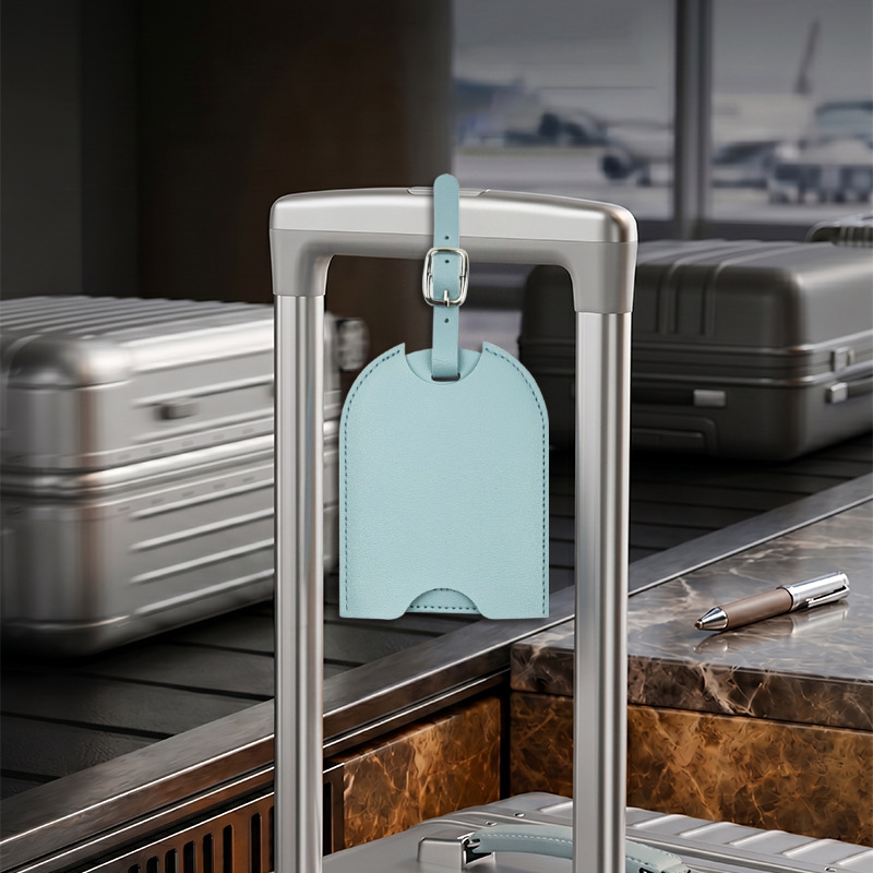 남성 여성 PU 가죽 귀여운 수하물 태그 여행 가방 주 - Travel Accessories Name 리뷰 및 가격