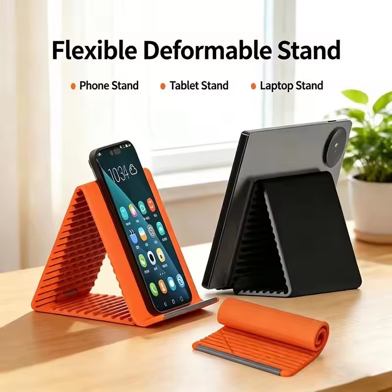 휴대용 실리콘 폰/태블릿/노트북 거치대, 창의적인 접이 - Travel Accessories Holder 리뷰 및 가격