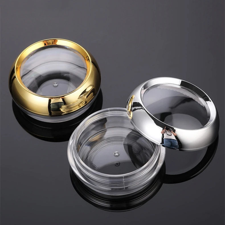 캡슐 병 금색 캡 실버 스플릿 알약 아크릴 크림 용기  - Travel Accessories Bottles 리뷰 및 가격