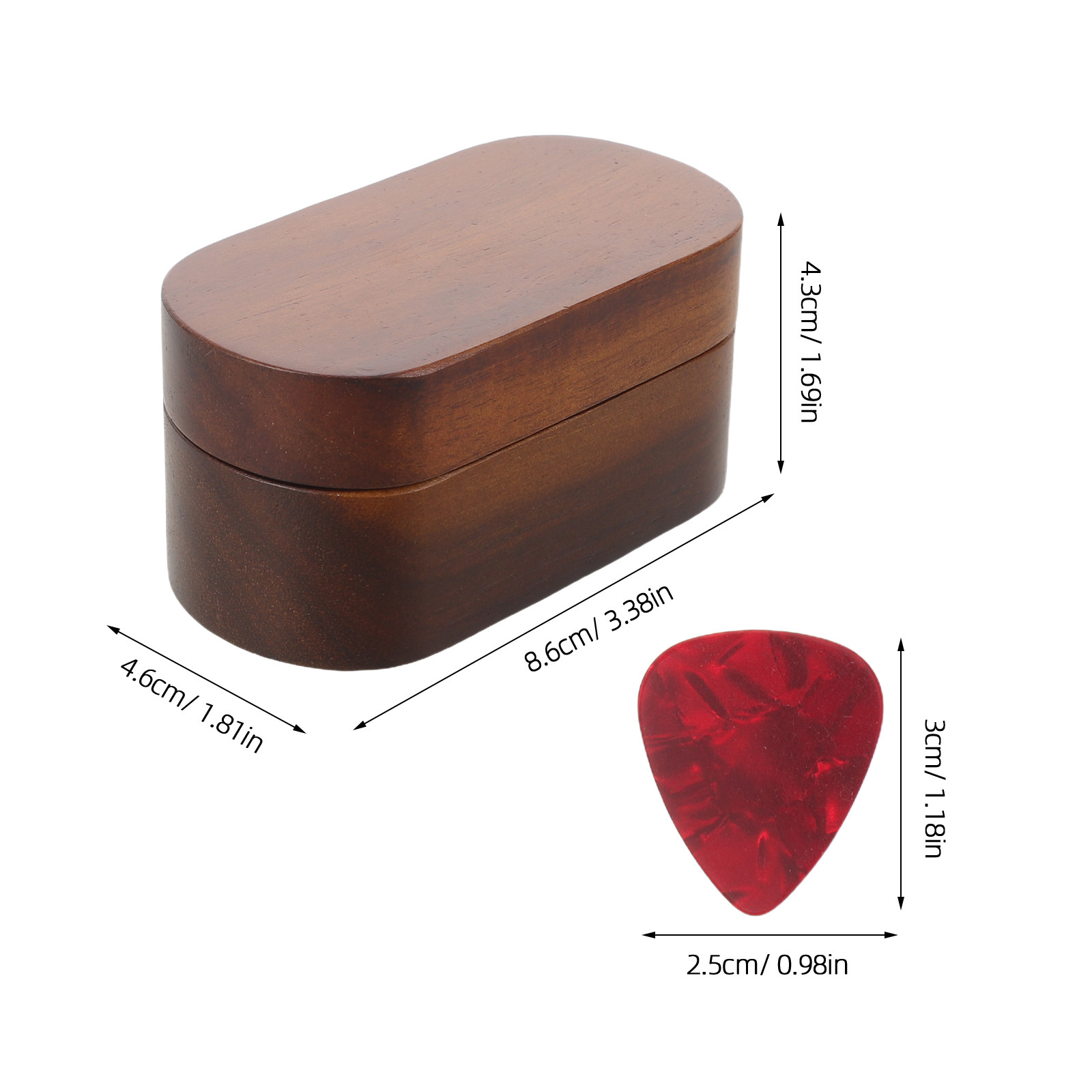 1세트 기타 피크 보관함, 10개의 나무 피크 포함,  - Travel Accessories Holder 리뷰 및 가격