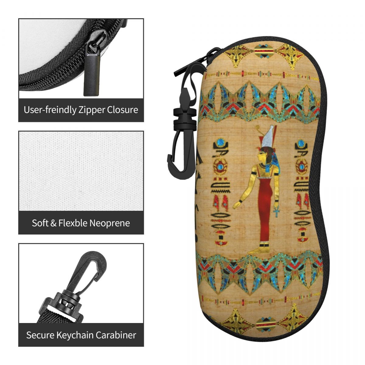 맞춤형 이집트 무트 심볼 쉘 안경 케이스 유니섹스 여행 - Travel Accessories Egypt 리뷰 및 가격
