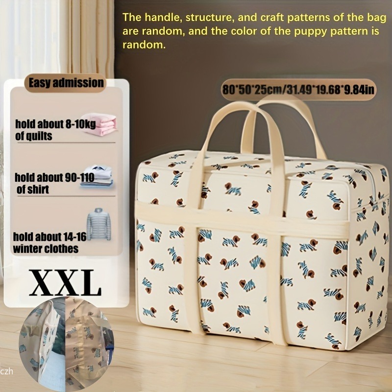 귀여운 강아지 패턴이 있는 1pc 접이식 수하물 정리  - Travel Accessories Organiser 리뷰 및 가격