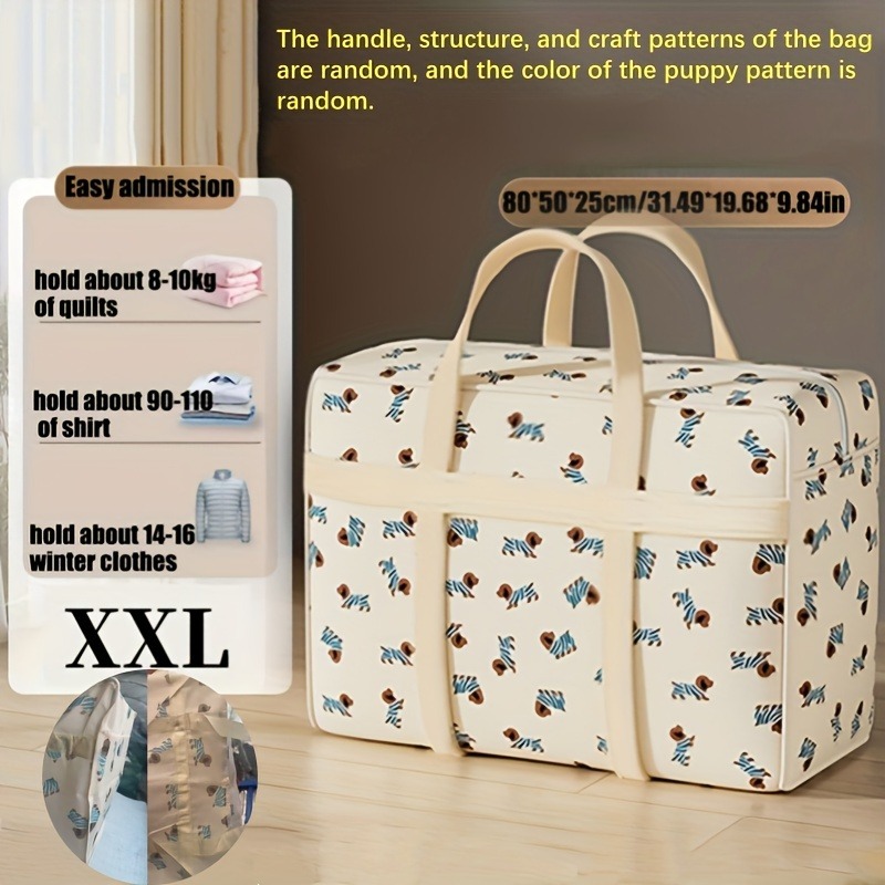 귀여운 강아지 무늬가 있는 접이식 여행용 수납 가방 1 - Travel Accessories Organiser 리뷰 및 가격