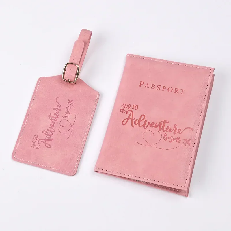 남녀공용 보라색 PU 가죽 여권 거치대, 티켓 클립,  - Travel Accessories Gift Set 리뷰 및 가격