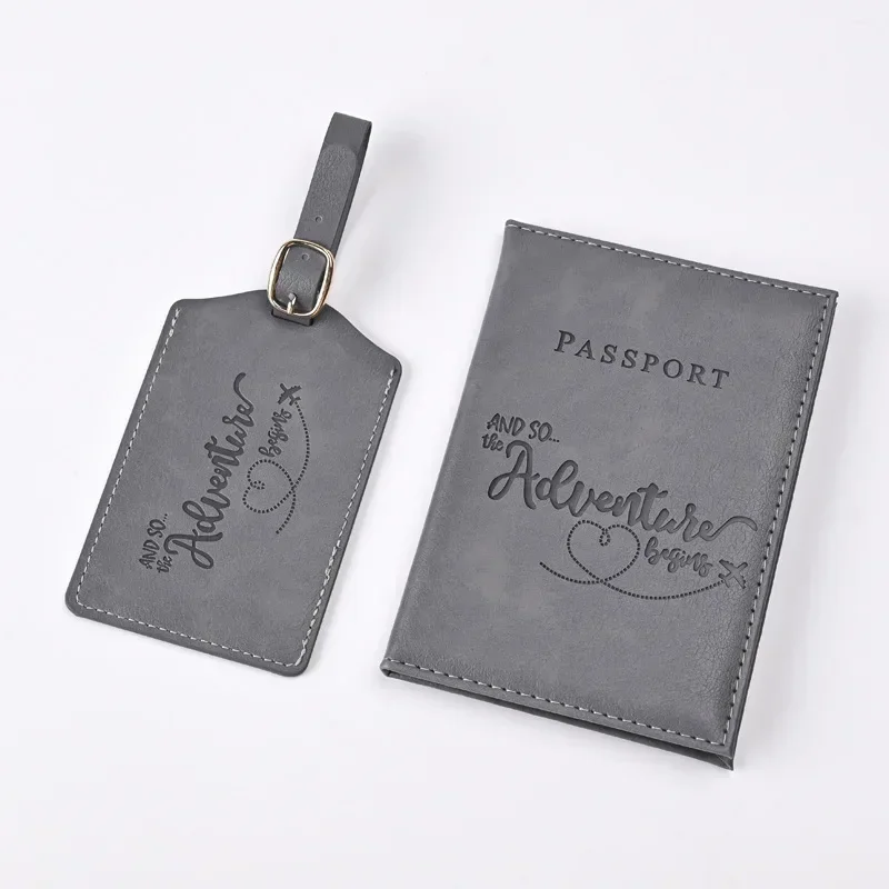 남녀공용 보라색 PU 가죽 여권 거치대, 티켓 클립,  - Travel Accessories Gift Set 리뷰 및 가격