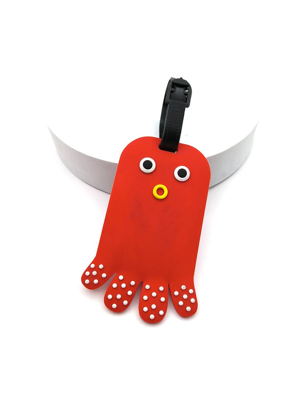 1PCS 기하학 부드러운 실리콘 수하물 태그 가방 ID - Travel Accessories Name 리뷰 및 가격