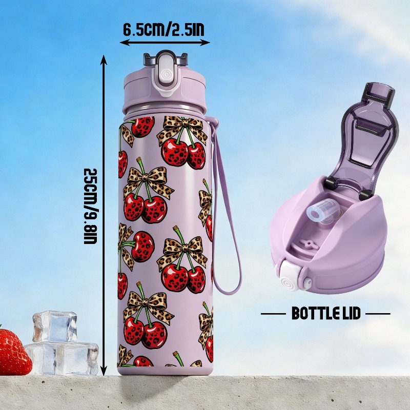 개인 맞춤형 25온스 대용량 체리 디자인의 누수 방지  - Travel Accessories Bottles 리뷰 및 가격