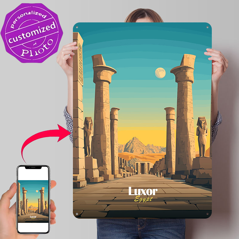 루크소르 이집트 여행 금속 포스터 팬들을 위한 완벽한  - Travel Accessories Egypt 리뷰 및 가격