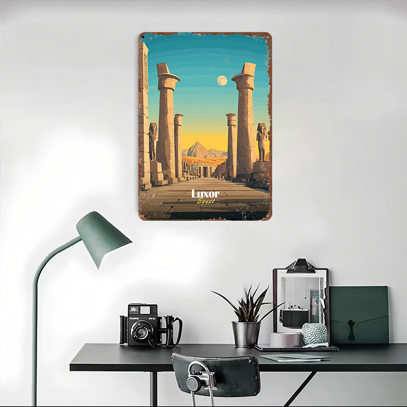 루크소르 이집트 여행 금속 포스터 팬들을 위한 완벽한  - Travel Accessories Egypt 리뷰 및 가격
