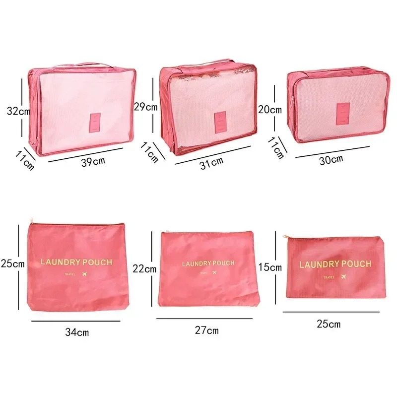 6종 세트 여행용 수납 가방, 여행 가방 정리 세트,  - Travel Accessories Gift Set 리뷰 및 가격