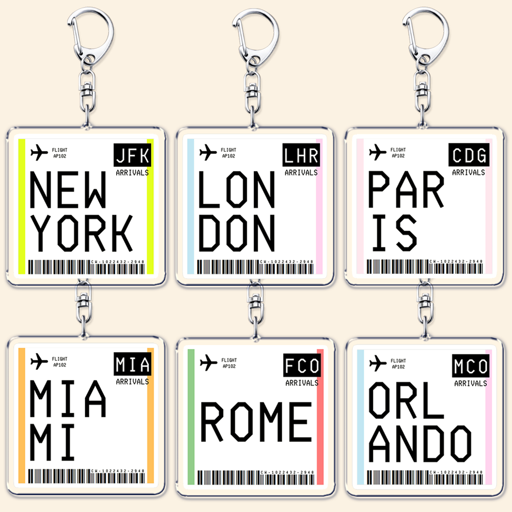 여행 비행기 티켓 탑승권 키 체인 런던 파리 도쿄 뉴욕 - Travel Accessories New York 리뷰 및 가격