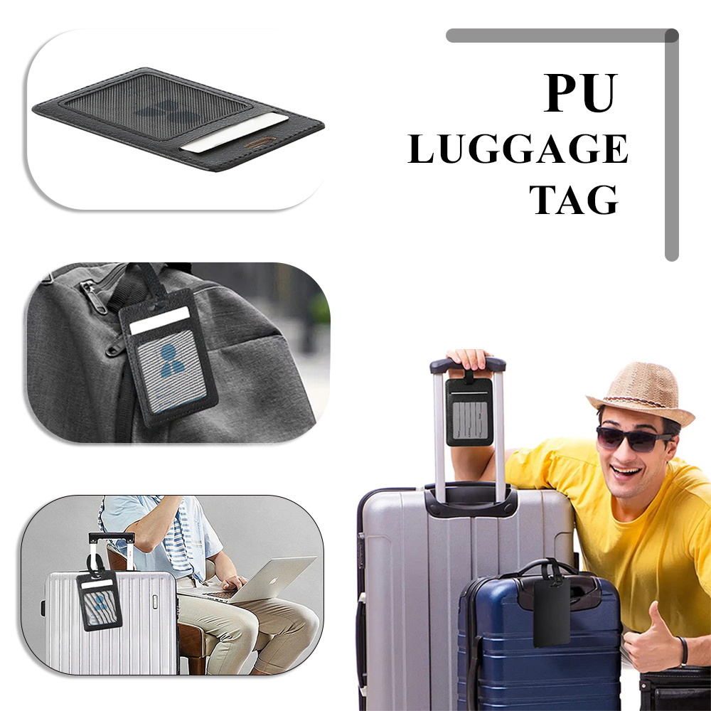 맞춤형 이름 표시 수하물 태그 PU 비행기 패스 식별  - Travel Accessories Name 리뷰 및 가격