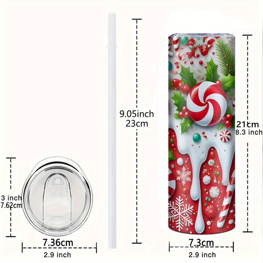 1개, 20온스 스테인리스 스틸 텀블러, 3D 프린팅된 - Travel Accessories Bottles 리뷰 및 가격