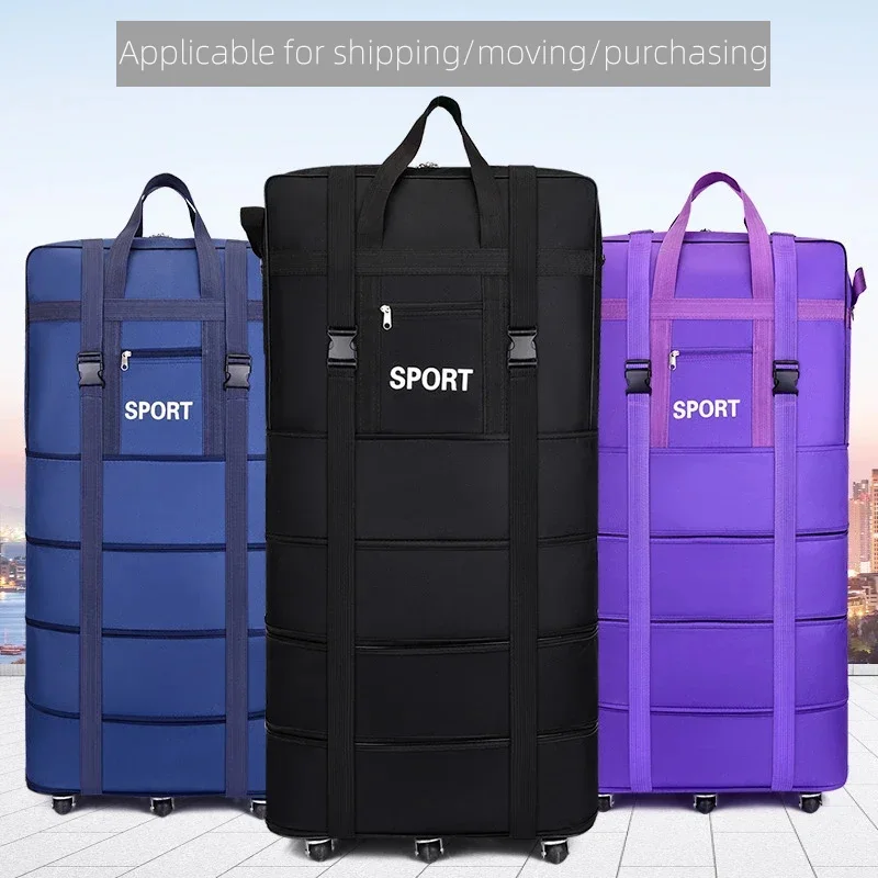 플러스 항공사 체크 백 옥스포드 대용량 여행 범용 휠  - Travel Accessories Bag For Men 리뷰 및 가격
